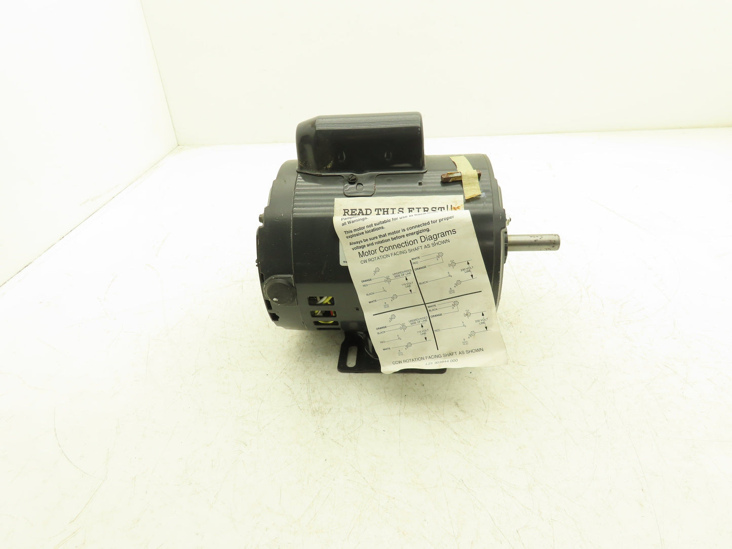 Dayton 5K442D AC Motor 1/3Hp 1140rpm 115/230V 1ph 56 Frame ODP