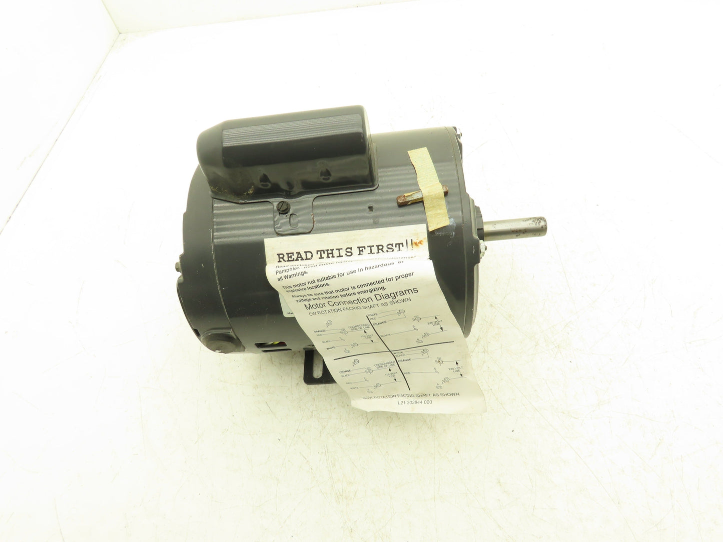 Dayton 5K442D AC Motor 1/3Hp 1140rpm 115/230V 1ph 56 Frame ODP