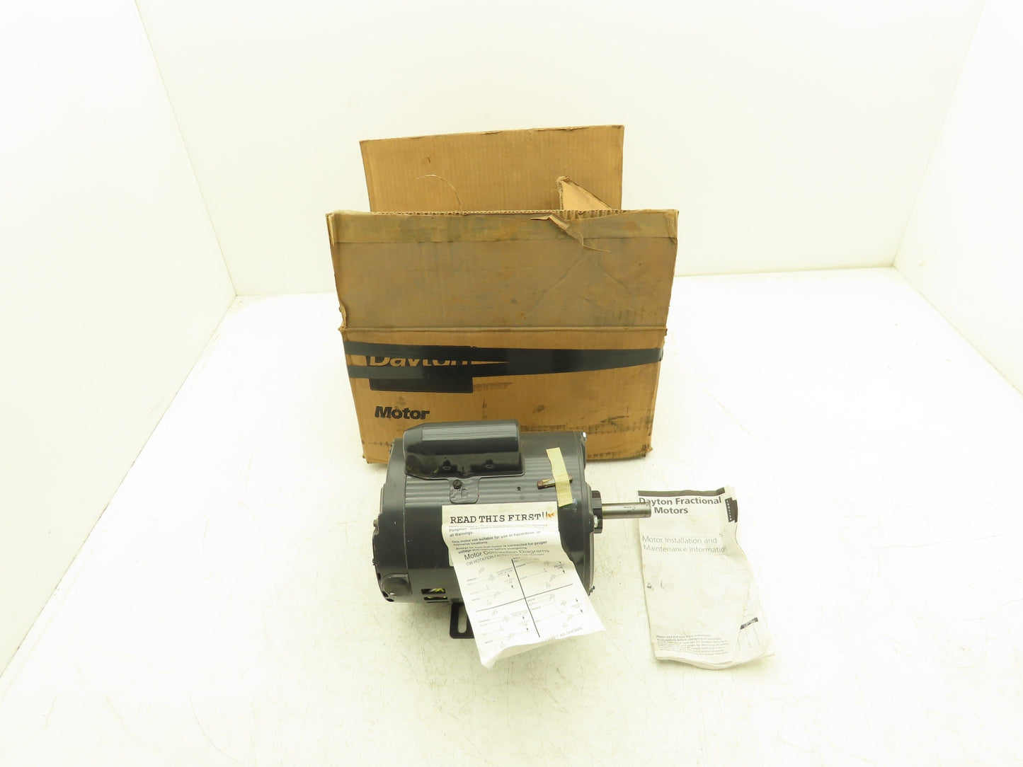 Dayton 5K442D AC Motor 1/3Hp 1140rpm 115/230V 1ph 56 Frame ODP