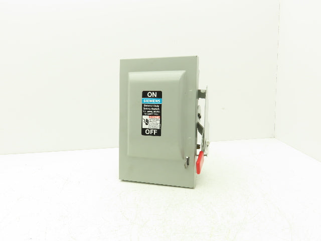Siemens GNF322 Safety Switch Disconnect Non Fusible 60A 240VAC 250VDC HP Rated