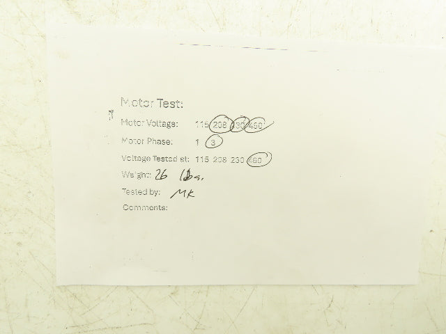 Leeson C6T17DC53A AC Brake Motor 1/2Hp 1725rpm 208-230/460v 3ph C56CFC D.P.