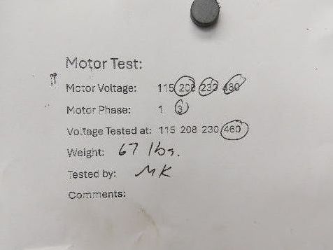 Leeson N184T17FC1F AC Motor 5Hp 1740rpm 208-230/460v 3ph J56C TEFC