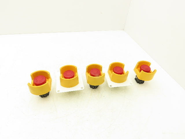 IDEC XW1E-LV Emergency RED E-Stop Pushbutton Twist Release Lot of 5