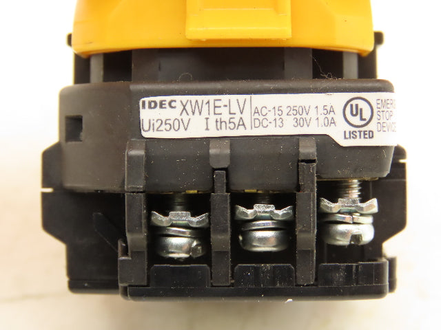 IDEC XW1E-LV Emergency RED E-Stop Pushbutton Twist Release Lot of 5