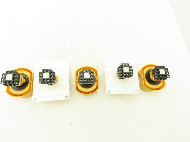 IDEC XW1E-LV Emergency RED E-Stop Pushbutton Twist Release Lot of 5