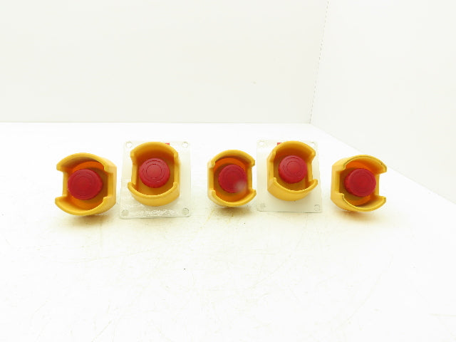 IDEC XW1E-LV Emergency RED E-Stop Pushbutton Twist Release Lot of 5