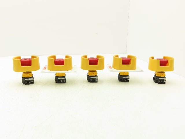 IDEC XW1E-LV Emergency RED E-Stop Pushbutton Twist Release Lot of 5