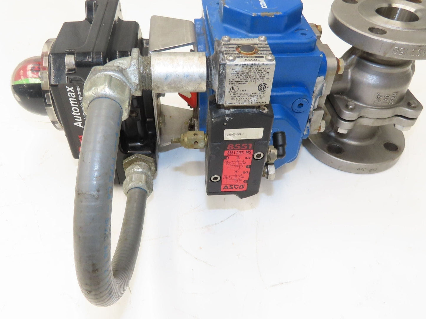 Flowserve 1-1/2" Stainless Ball Valve Compact II Pneumatic Actuator C30 SR-2C