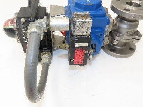 Flowserve 1-1/2" Stainless Ball Valve Compact II Pneumatic Actuator C30 SR-2C
