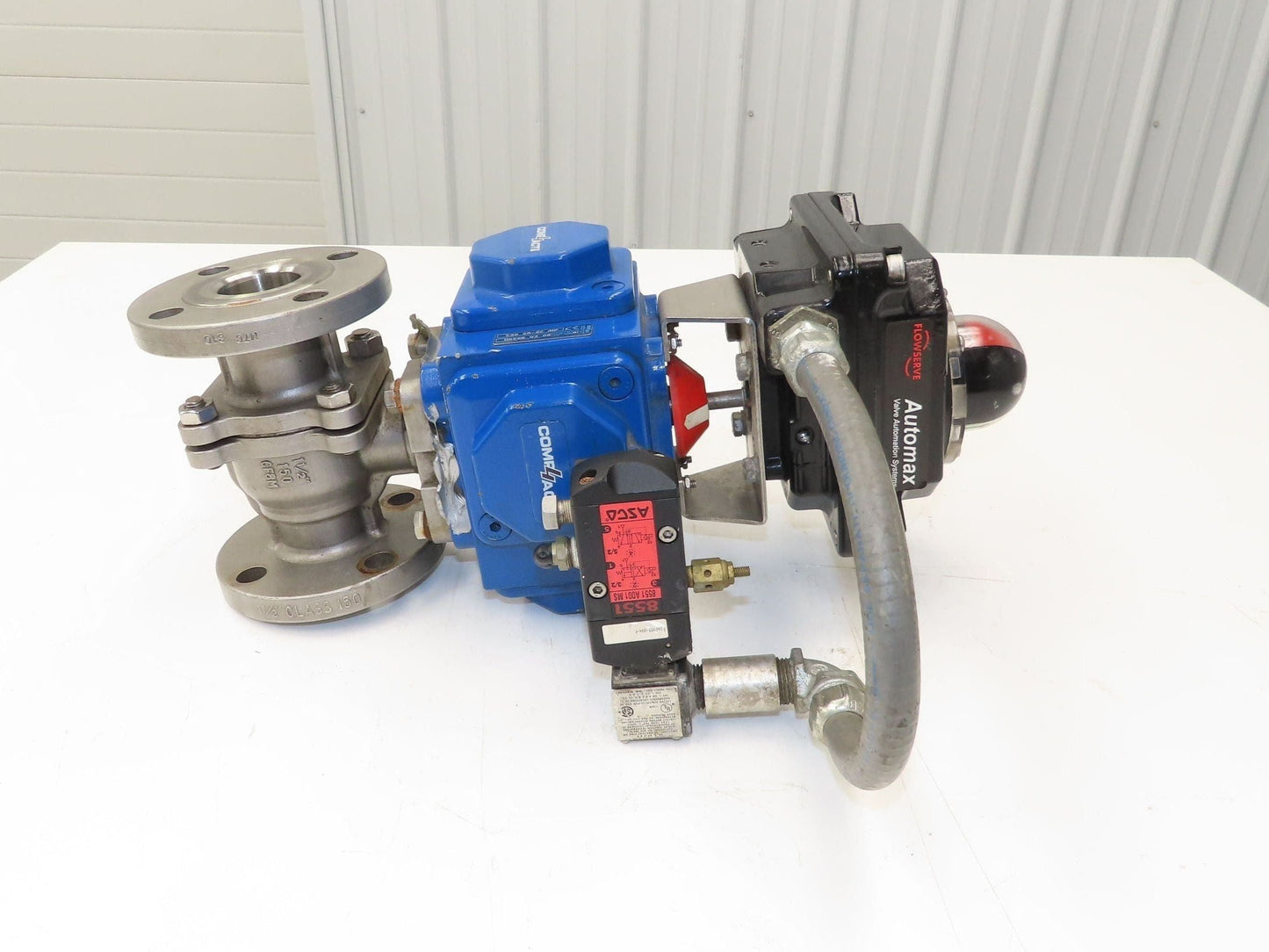 Flowserve 1-1/2" Stainless Ball Valve Compact II Pneumatic Actuator C30 SR-2C
