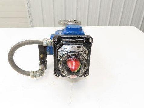 Flowserve 1-1/2" Stainless Ball Valve Compact II Pneumatic Actuator C30 SR-2C