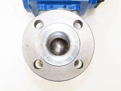 Flowserve 1-1/2" Stainless Ball Valve Compact II Pneumatic Actuator C30 SR-2C