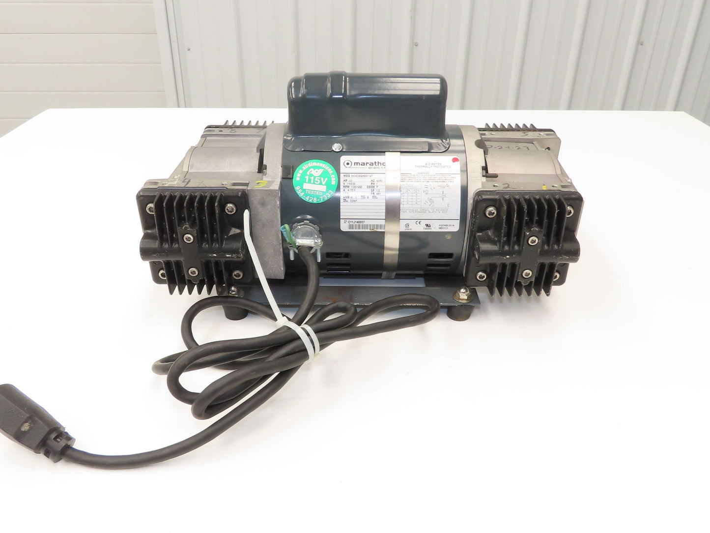 Air Dimensions R254-BT-AA1 Dia-Vac Diaphragm Pump R-Series High Vacuum Quad Head