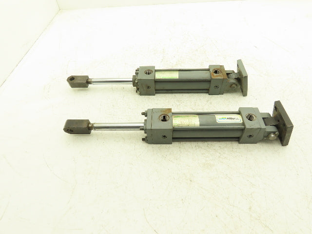Miller A86R2B/A50B2B Pneumatic Air Cylinder 1-1/2" Bore 4" Stroke Lot of 2