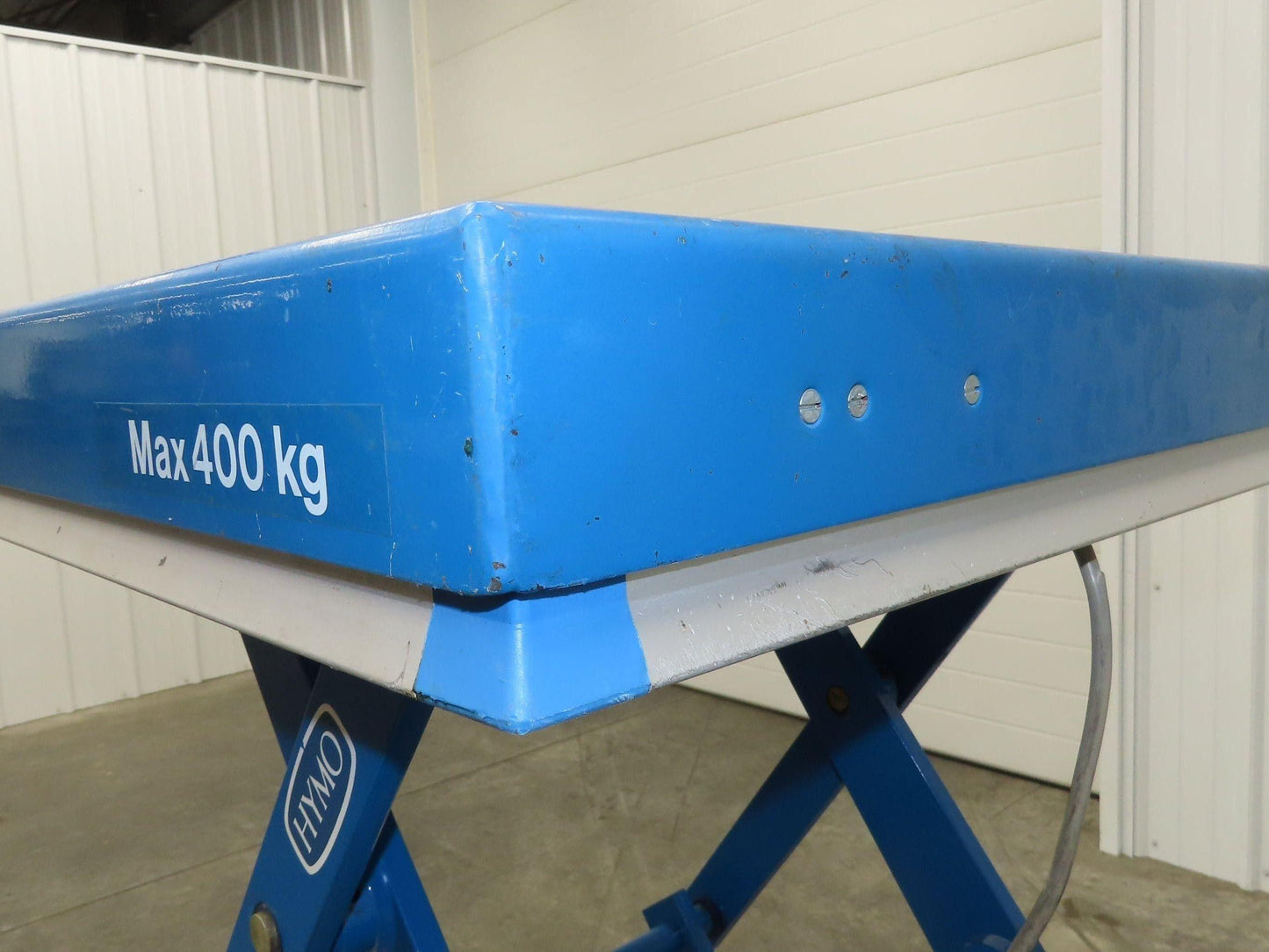 Hymo CXX4-8 Hydraulic Scissor Lift Table 400kg 880lb 36" Travel 24x31" 240V 3Ph