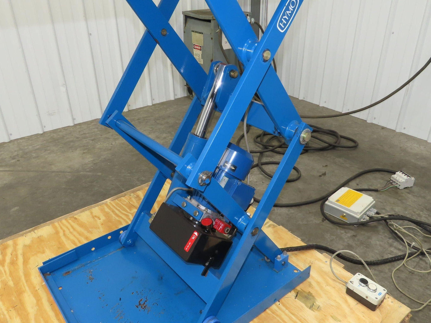 Hymo CXX4-8 Hydraulic Scissor Lift Table 400kg 880lb 36" Travel 24x31" 240V 3Ph