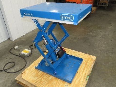 Hymo CXX4-8 Hydraulic Scissor Lift Table 400kg 880lb 36" Travel 24x31" 240V 3Ph