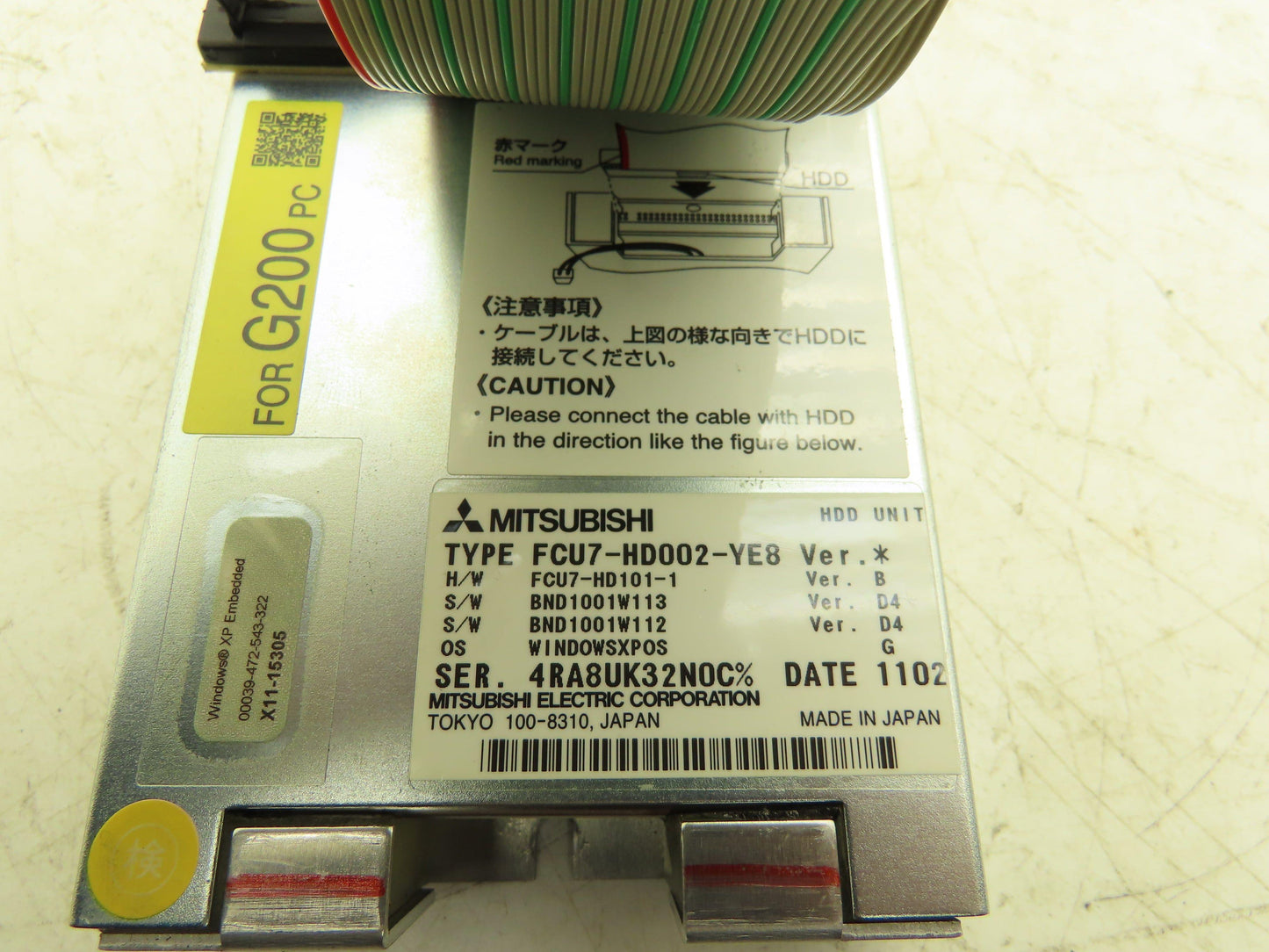 Mitsubishi Electronics FCU7-HD002-YE8 Mazak Hard Disk Drive Unit Version B