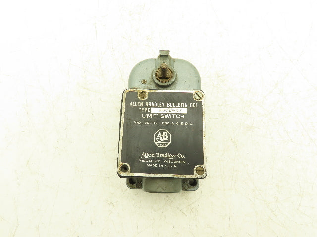 Allen-Bradley Bulletin 801 ASC2-5X Limit Switch NO/NC Contact Ser A 600V