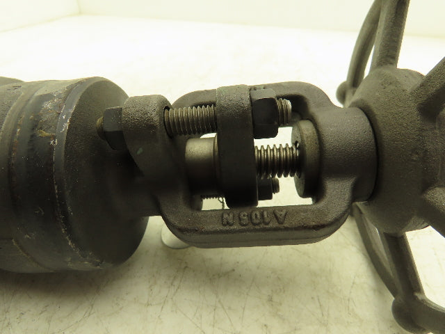 Bonney Forge A105N Gate Valve 1-1/4" NPT Forged Steel Rising Stem