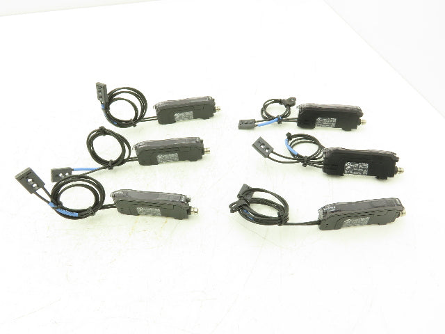 Keyence FS-N11CN Fiber Optic Sensor 24V Various Cable Lengths Included Lot of 6