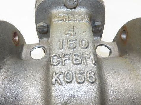 Sharpe 35116 4" Gate Valve ANSI Class 150 275psi @ 100° F CF8M SS Rising Stem