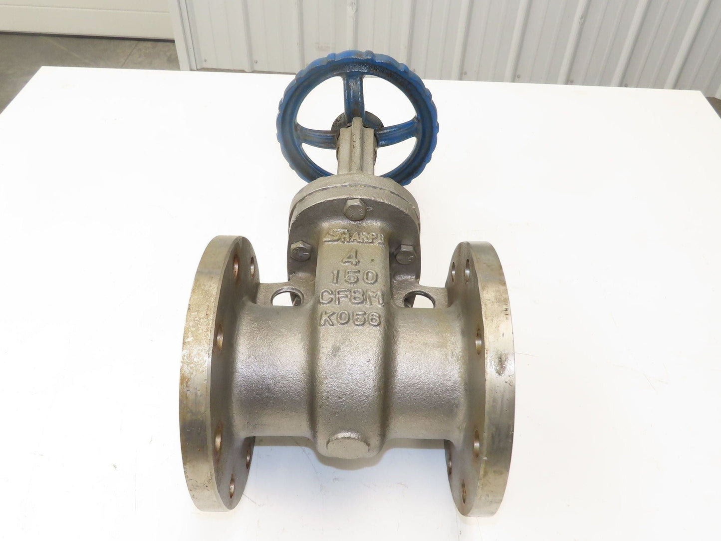 Sharpe 35116 4" Gate Valve ANSI Class 150 275psi @ 100° F CF8M SS Rising Stem