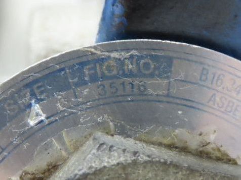Sharpe 35116 4" Gate Valve ANSI Class 150 275psi @ 100° F CF8M SS Rising Stem