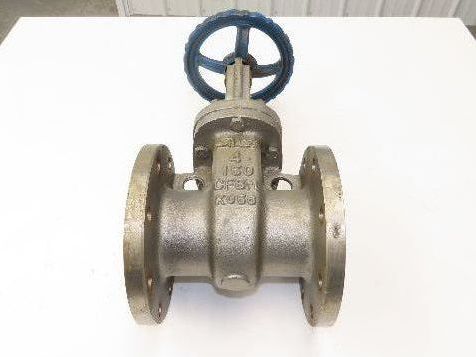 Sharpe 35116 4" Gate Valve ANSI Class 150 275psi @ 100° F CF8M SS Rising Stem