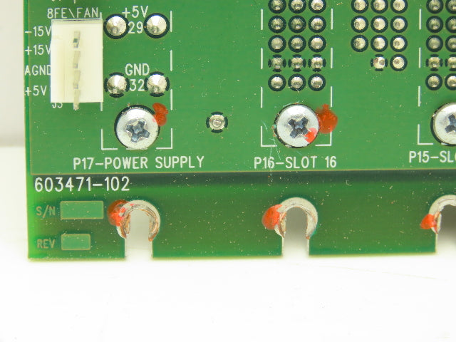 Delta Tau 603471-102 UBUS Backplane 16 Slot ACC-U16 Printed Circuit Board