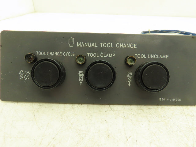 Okuma E5414-019-906 Manual Tool Change Button Control Panel Cycle Clamp Unclamp
