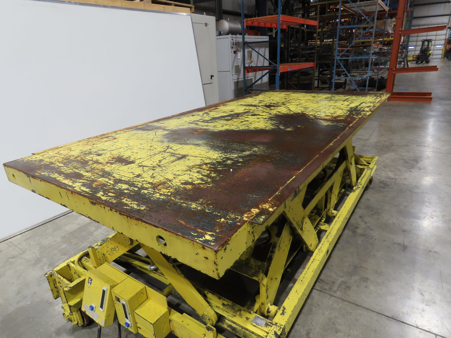 Weld Bilt Hydraulic Scissor Lift Table 10000lb 5 Ton 24" Travel 60x132" 3Ph