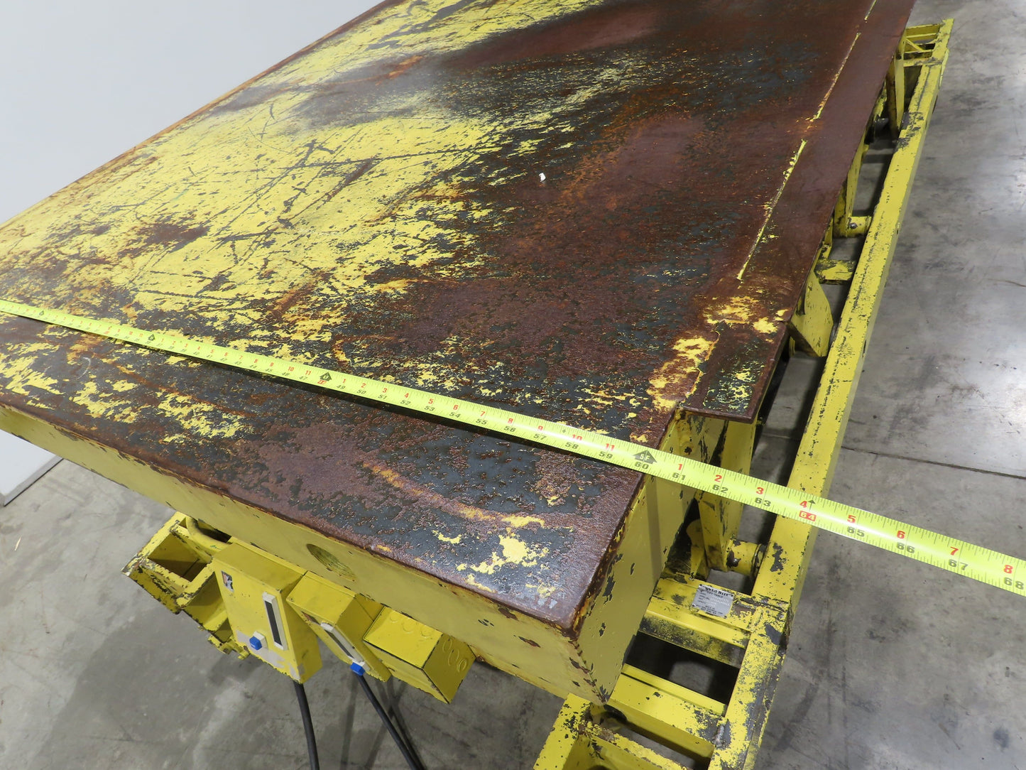Weld Bilt Hydraulic Scissor Lift Table 10000lb 5 Ton 24" Travel 60x132" 3Ph