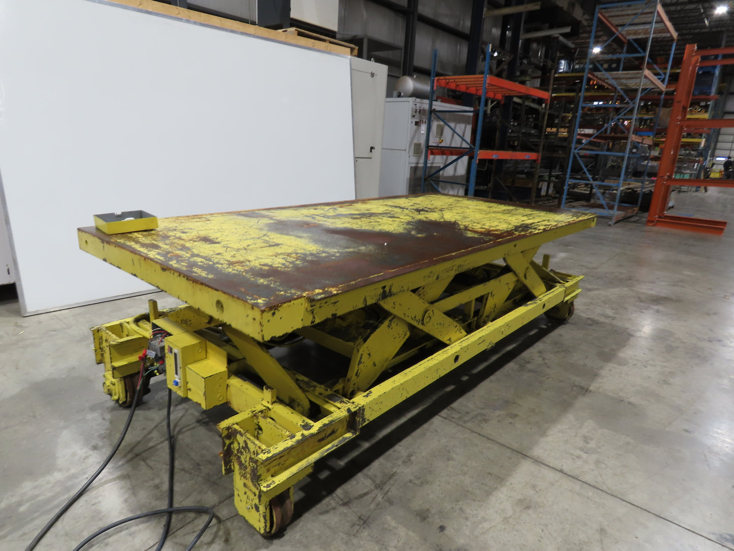 Weld Bilt Hydraulic Scissor Lift Table 10000lb 5 Ton 24" Travel 60x132" 3Ph