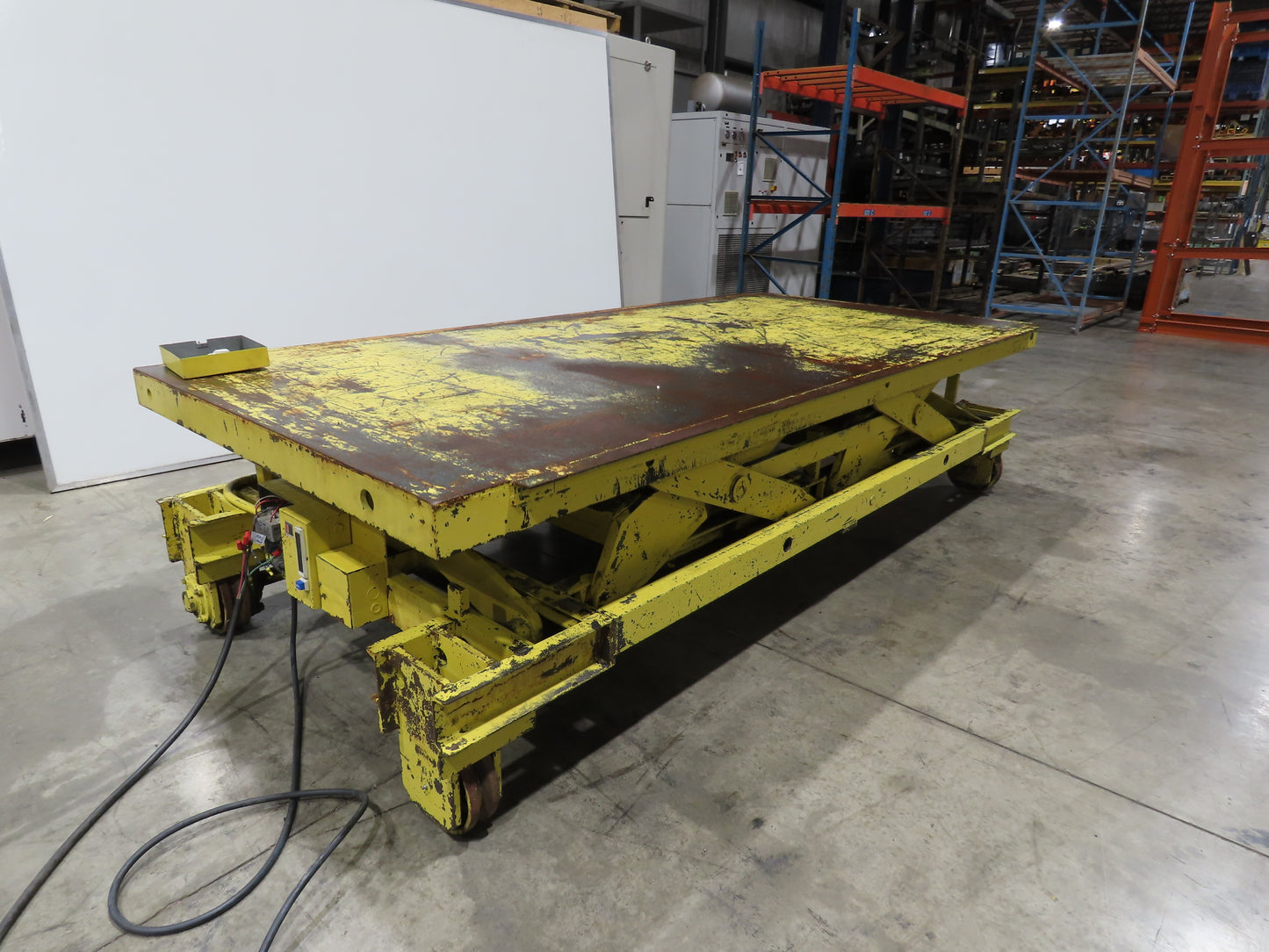 Weld Bilt Hydraulic Scissor Lift Table 10000lb 5 Ton 24" Travel 60x132" 3Ph