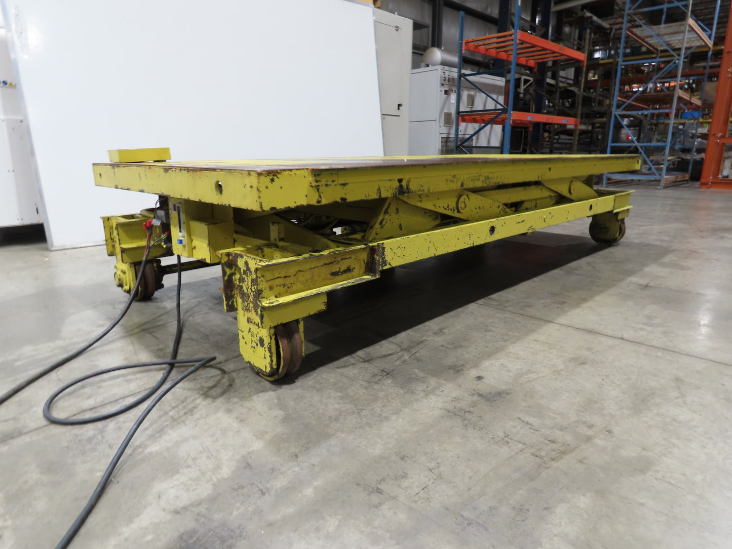 Weld Bilt Hydraulic Scissor Lift Table 10000lb 5 Ton 24" Travel 60x132" 3Ph