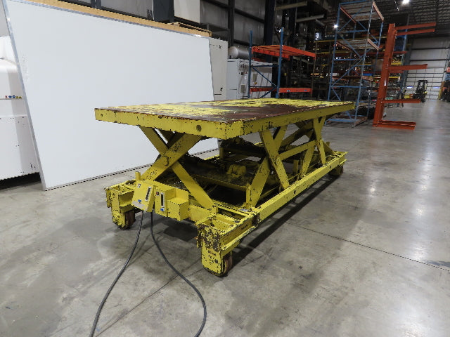 Weld Bilt Hydraulic Scissor Lift Table 10000lb 5 Ton 24" Travel 60x132" 3Ph