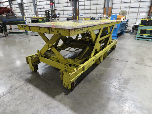 Weld Bilt Hydraulic Scissor Lift Table 10000lb 5 Ton 24" Travel 60x132" 3Ph