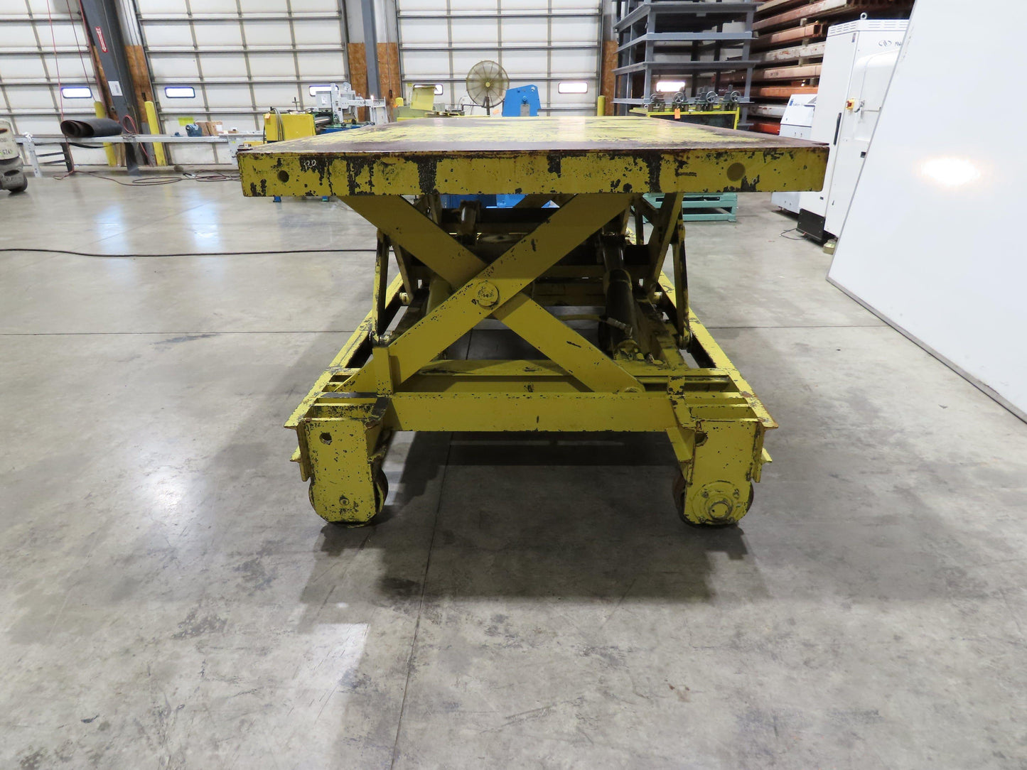 Weld Bilt Hydraulic Scissor Lift Table 10000lb 5 Ton 24" Travel 60x132" 3Ph