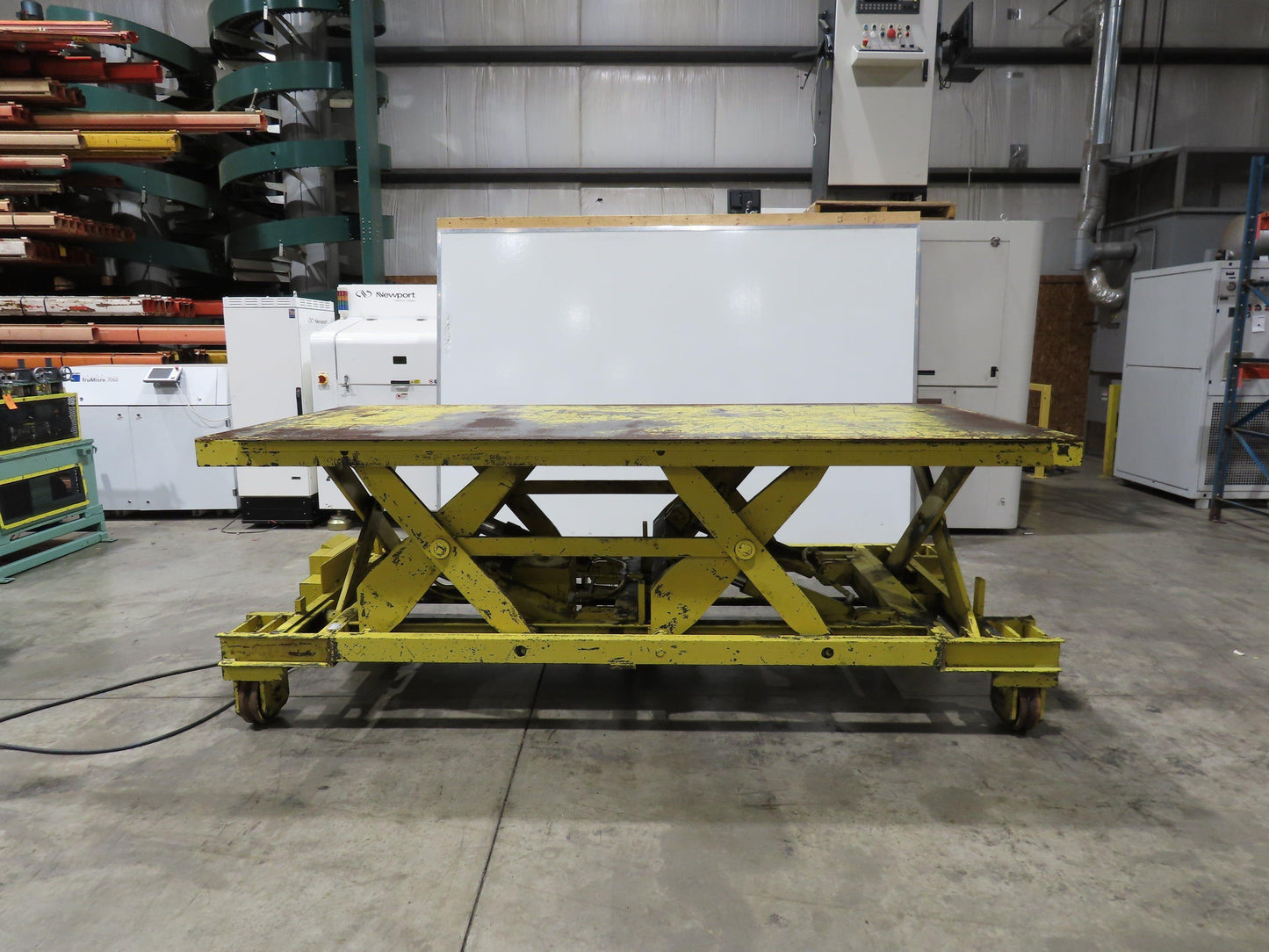 Weld Bilt Hydraulic Scissor Lift Table 10000lb 5 Ton 24" Travel 60x132" 3Ph
