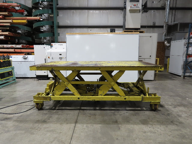 Weld Bilt Hydraulic Scissor Lift Table 10000lb 5 Ton 24" Travel 60x132" 3Ph
