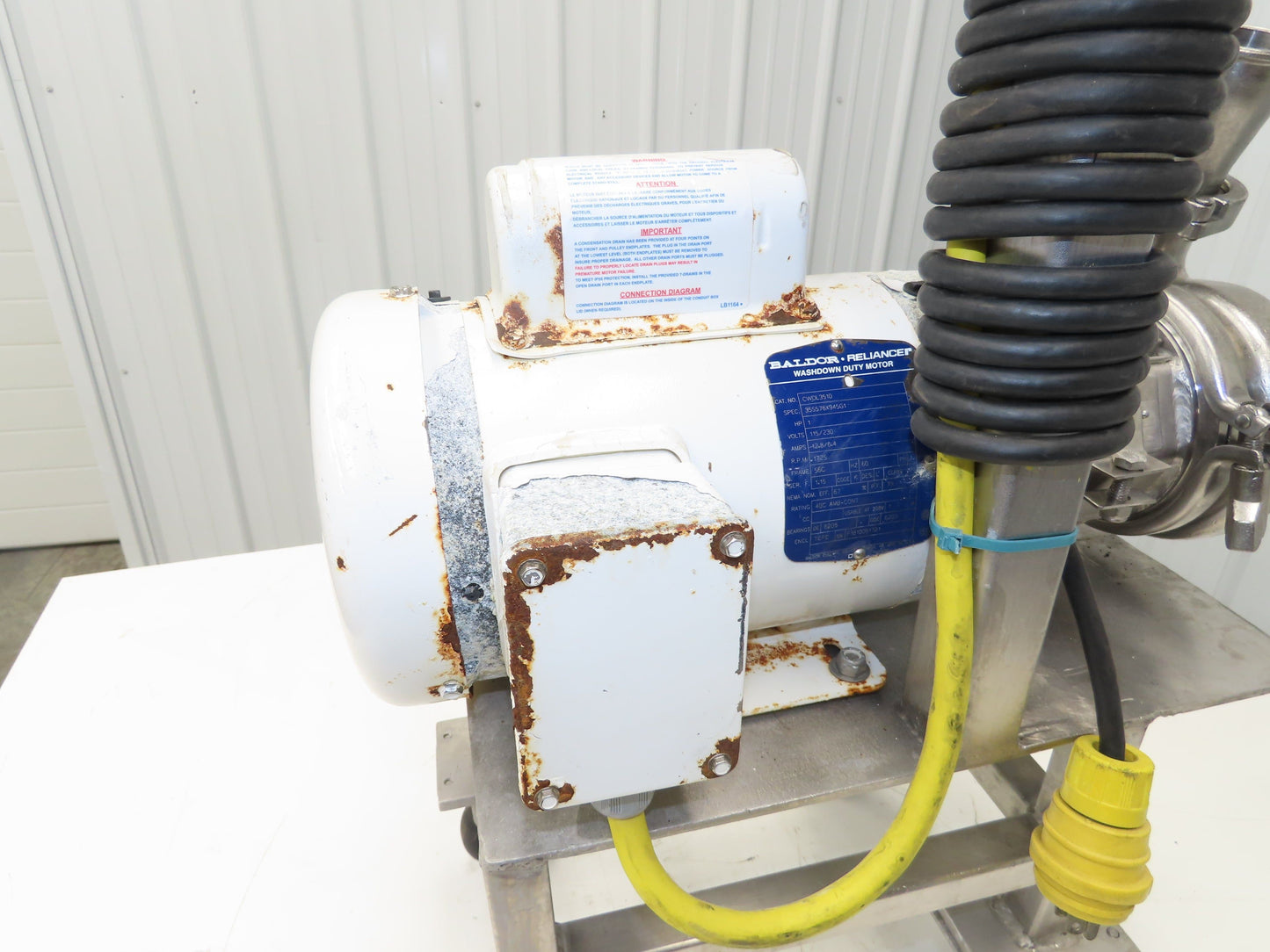 SPX Waukesha C114 Stainless Sanitary Centrifugal Pump 1.5x1.5" 1Hp 115/230V 1PH