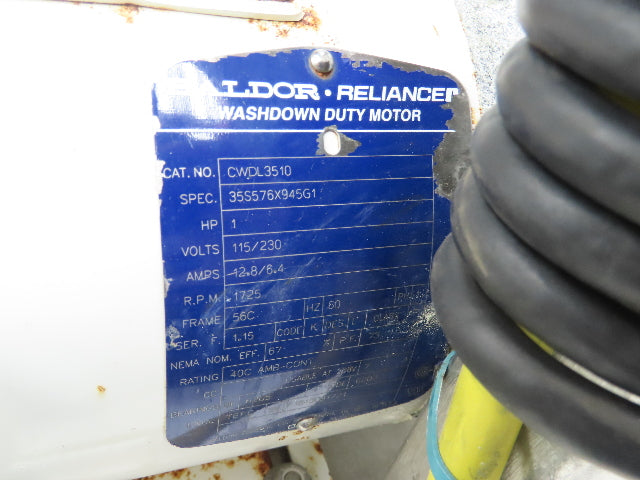 SPX Waukesha C114 Stainless Sanitary Centrifugal Pump 1.5x1.5" 1Hp 115/230V 1PH