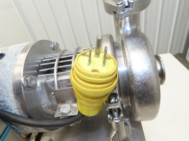 SPX Waukesha C114 Stainless Sanitary Centrifugal Pump 1.5x1.5" 1Hp 115/230V 1PH