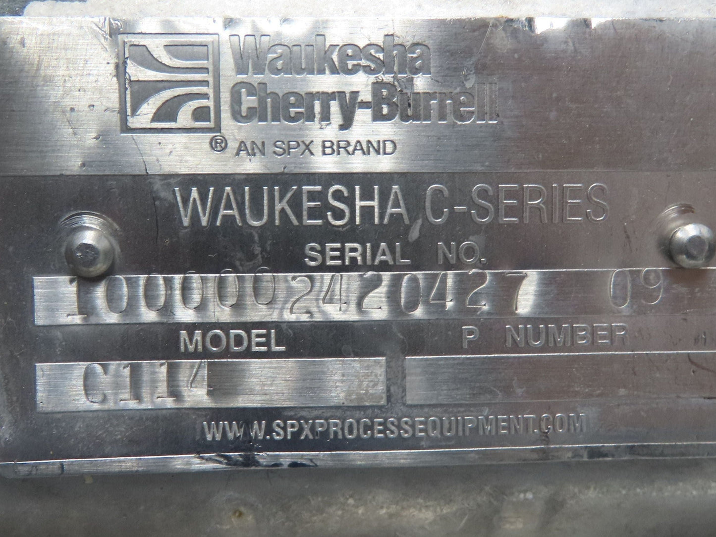 SPX Waukesha C114 Stainless Sanitary Centrifugal Pump 1.5x1.5" 1Hp 115/230V 1PH