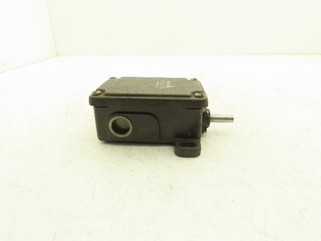 Schmersal MSP 452-11/11Y Rotating Spindle Limit Switch 250V 6A 10mm" Shaft