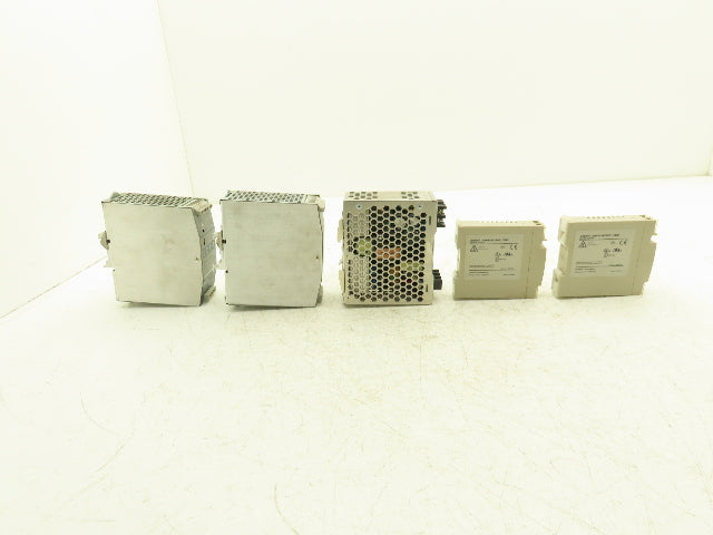 Sola Rhino Omron DIN Mountable Power Supplies 24VDC 2A/2.5A/5A Mixed Lot of 5
