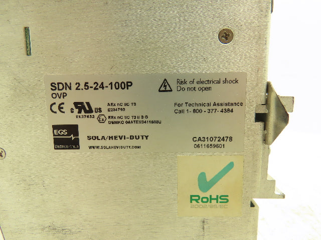 Sola Rhino Omron DIN Mountable Power Supplies 24VDC 2A/2.5A/5A Mixed Lot of 5