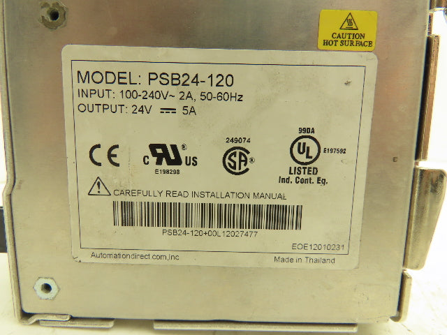 Sola Rhino Omron DIN Mountable Power Supplies 24VDC 2A/2.5A/5A Mixed Lot of 5