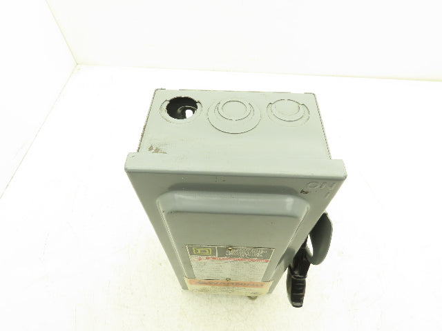 Square D H361 Fusible Heavy Duty Safety Disconnect Switch 30A 600VAC F05